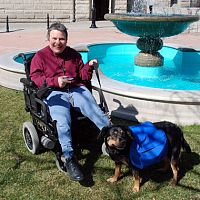 Woman is able to serve others despite her disability