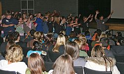 Spirituality and laughter are shared at teen social