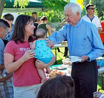 Father Warren Schoeppe says a fond farewell