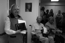 Artwork now brightens the hallway at CHRISTUS St. Joseph Villa