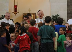 Father Rock honored with a retirement party by Saint Mary congregation