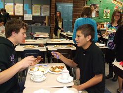 Blessed Sacrament students take a taste of British tradition
