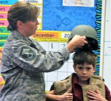 Mom shows Saint Olaf students a slice of military life