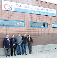 Local businesses help CCS' St. Vincent de Paul Dining Hall gain name recognition with signs