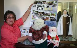 Volunteers prepare for the annual Carmelite Fair