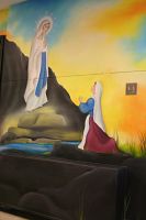 Our Lady of Lourdes School welcomes mural
