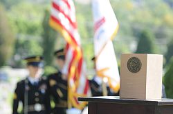 WWII pilot's remains buried with honor at Mount Calvary Catholic Cemetery