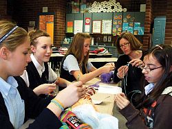 Blessed Sacrament Catholic School has a new crochet club
