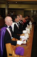 Parishioners observe bilingual Divine Mercy celebration