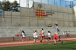 Young athletes compete at track and field meet