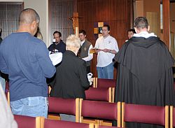 Interfaith members join Stations of the Cross procession