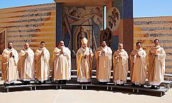 Eight L.A. priests ordained in 'historic' liturgy pushed outdoors by pandemic
