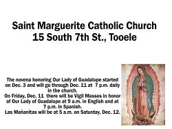 Feast of Our Lady of Guadalupe events