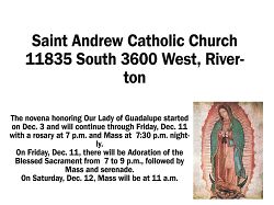 Feast of Our Lady of Guadalupe events