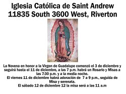 Celebraciones 2020 para la Virgen de Guadalupe