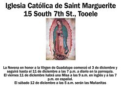 Celebraciones 2020 para la Virgen de Guadalupe