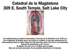 Celebraciones 2020 para la Virgen de Guadalupe