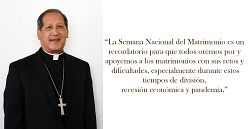 Obispo Solis: El matrimonio como base de la sociedad