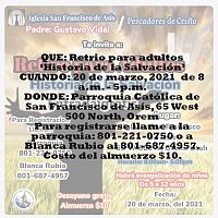 Parroquia de San Francisco de As&iacute;s ofrece varios retiros de Cuaresma en l&iacute;nea y en persona
