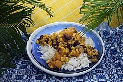 Recipe from Timor-Leste: Batar Da'an Squash, Bean and Corn Stew