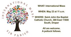 International Mass returns to St. John the Baptist Parish