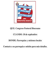 Los ponentes del Congreso Pastoral Diocesano se enfocar&aacute;n en el ministerio de los laicos y en el liderazgo