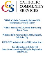 CCS dinner will be in-person, with livestream option