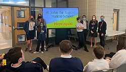Hope Squad at Saint John the Baptist Middle School