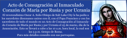 Acto de Consagraci&oacute;n al Inmaculado Coraz&oacute;n de Mar&iacute;a por Rusia y por Ucrania