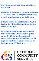 CCS del Noreste de Utah celebrar&aacute; el Desayuno anual 'Dream Builder's'