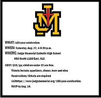 Judge Memorial CHS will celebrate 100th year