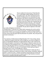 Bishop Solis statement on the death of Pope emeritus Benedict