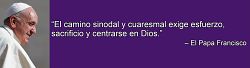 El Papa: El camino sinodal y cuaresmal exige esfuerzo, sacrificio y centrarse en Dios
