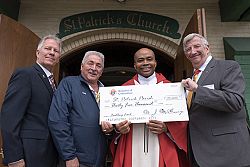 Knights of Columbus donation helps earthquake repairs