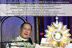 El Obispo Solis anima a que los fieles se suscriban al Intermountain Catholic
