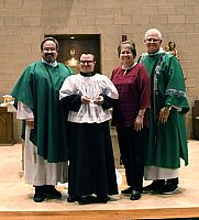 Commission for People with Disabilities presents Catholics Can Award to St. James the Just parishioner