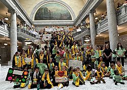 Catholic students join others from private schools to thank legislators for scholarship funding