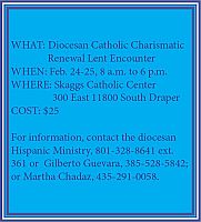 Charismatic group plans Lenten retreat