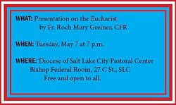 Cathedral to offer talk on the Eucharist