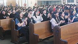 Cientos de j&oacute;venes se re&uacute;nen en rally
