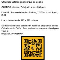 D&iacute;a Cat&oacute;lico en el estadio de Beisbol