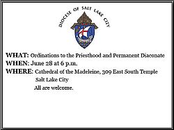 Three ordinations for diocese on June 28: Permanent deacons