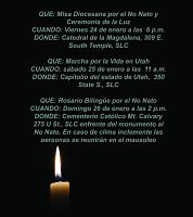 Eventos pro-vida programados para el mes de enero 
