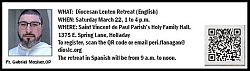 Diocesan Lenten Retreat is March 22
