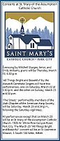 St. Mary of the Assumption Parish to host three concerts with sacred music during Lent