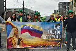 Catholics participate in St. Patrick's Day parade