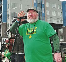 Catholics participate in St. Patrick's Day parade