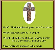 Presentation will offer details of Christ�s pysical suffering during the Passion 
