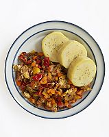 Egg Sauce with Boiled Yams  Nigeria
