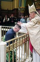 Bishop Oscar A. Solis in homily at Easter Vigil: �We are here to be with Christ�